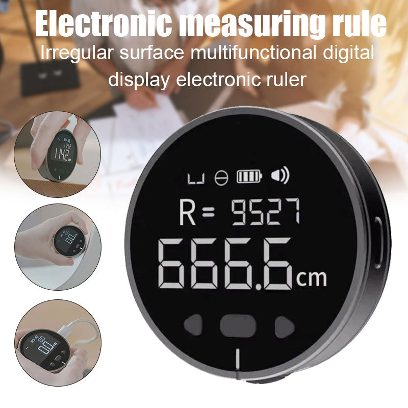 Digital measuring tape with LCD display